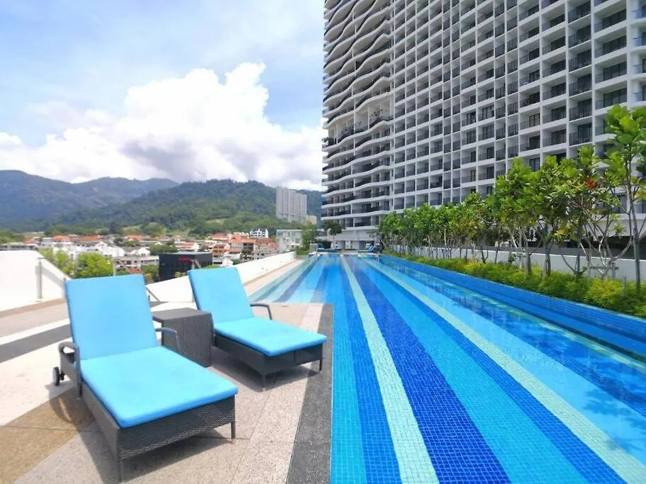 Апартаменты Deluxe Seaview Suite Twin Bed By The Only Bnb Tanjung Tokong