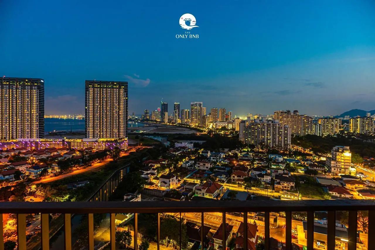 شقة Deluxe Seaview Suite Twin Bed By The Only Bnb Tanjung Tokong